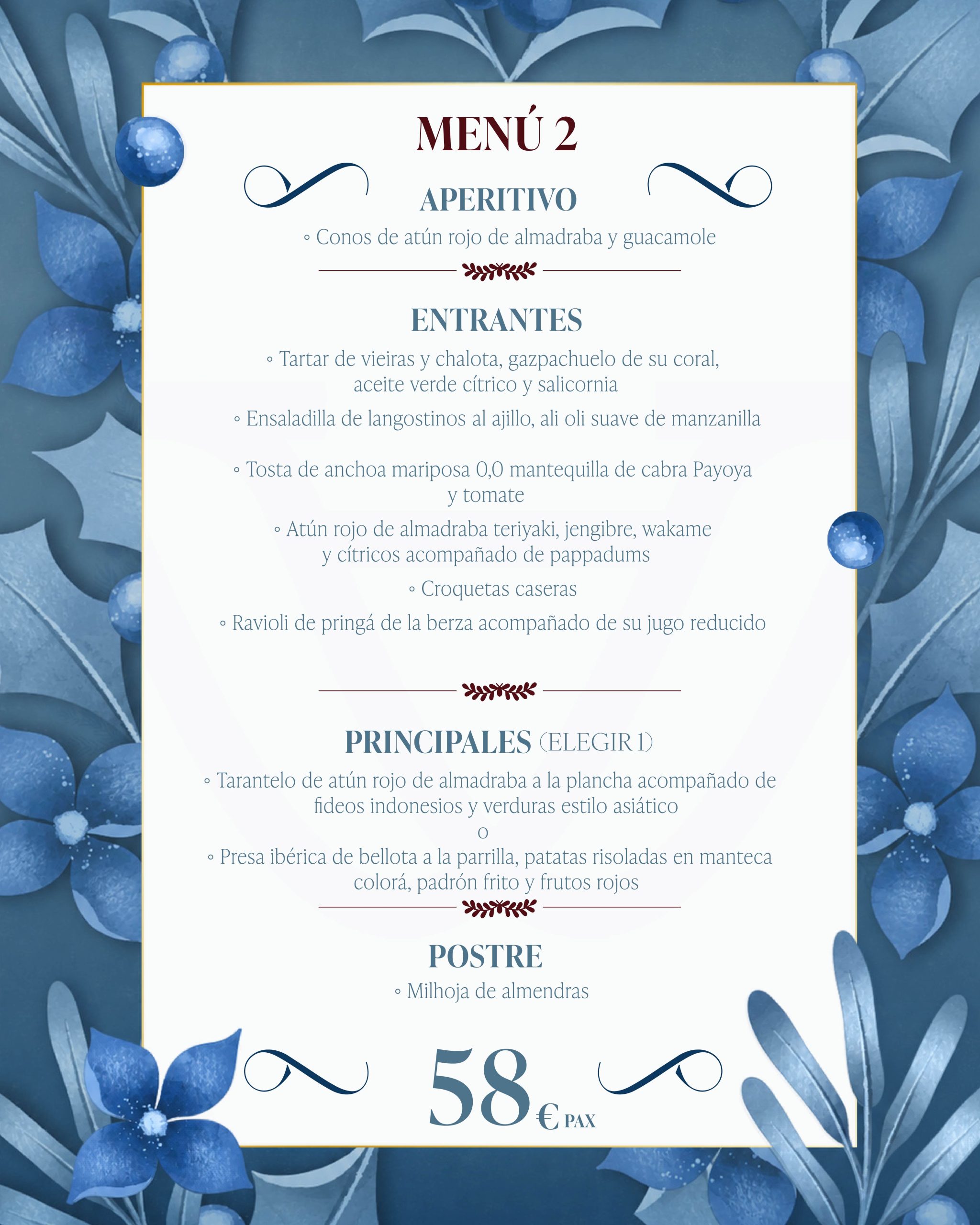 Menú Navidad La Marmita 2
